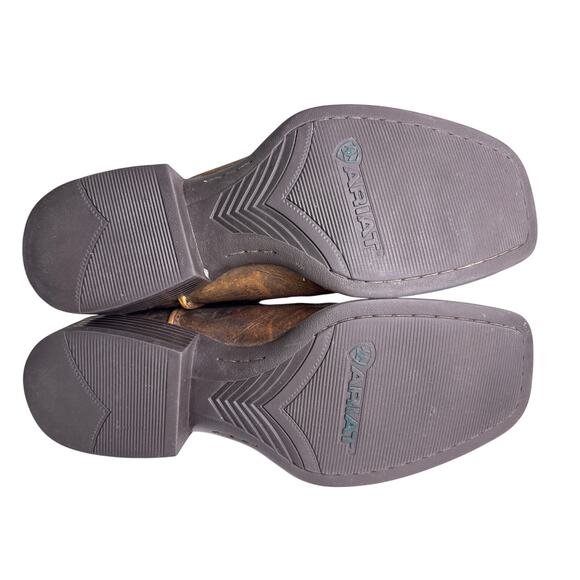 Ariat Sport Rambler Western Boot Men's 11.5 D Square Toe Bartop Brown Leather - Picture 11 of 12